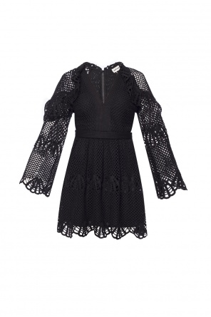 Woven dress with a frill, zdjęcie 1 Woven dress with a frill od Self Portrait